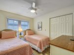 Guest Bedroom with Two Twin Beds at 11 Wildwood